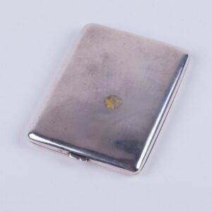 Silver cigarette case with enamel. — image 2