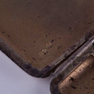 Silver cigarette case with enamel. — image 5