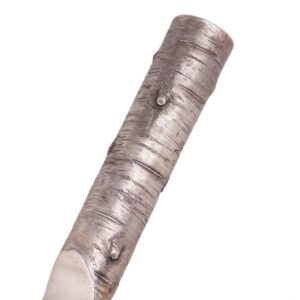 Silver paper knife in the shape of a wood log — image 2