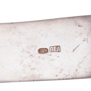 Silver paper knife in the shape of a wood log — image 5