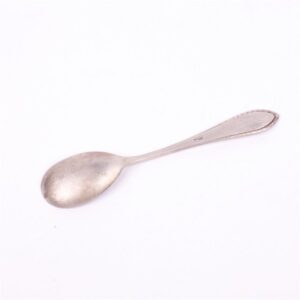 Silver spoon with enamel. — image 4