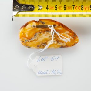 Natural Old Baltic Amber brooch. — image 3