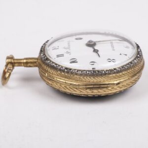 Pocket watch with diamonds and colored enamel — image 4