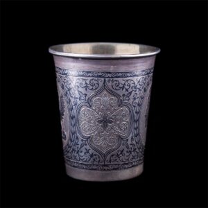 Rare silver and niello silver beaker with Tavrida — image 3