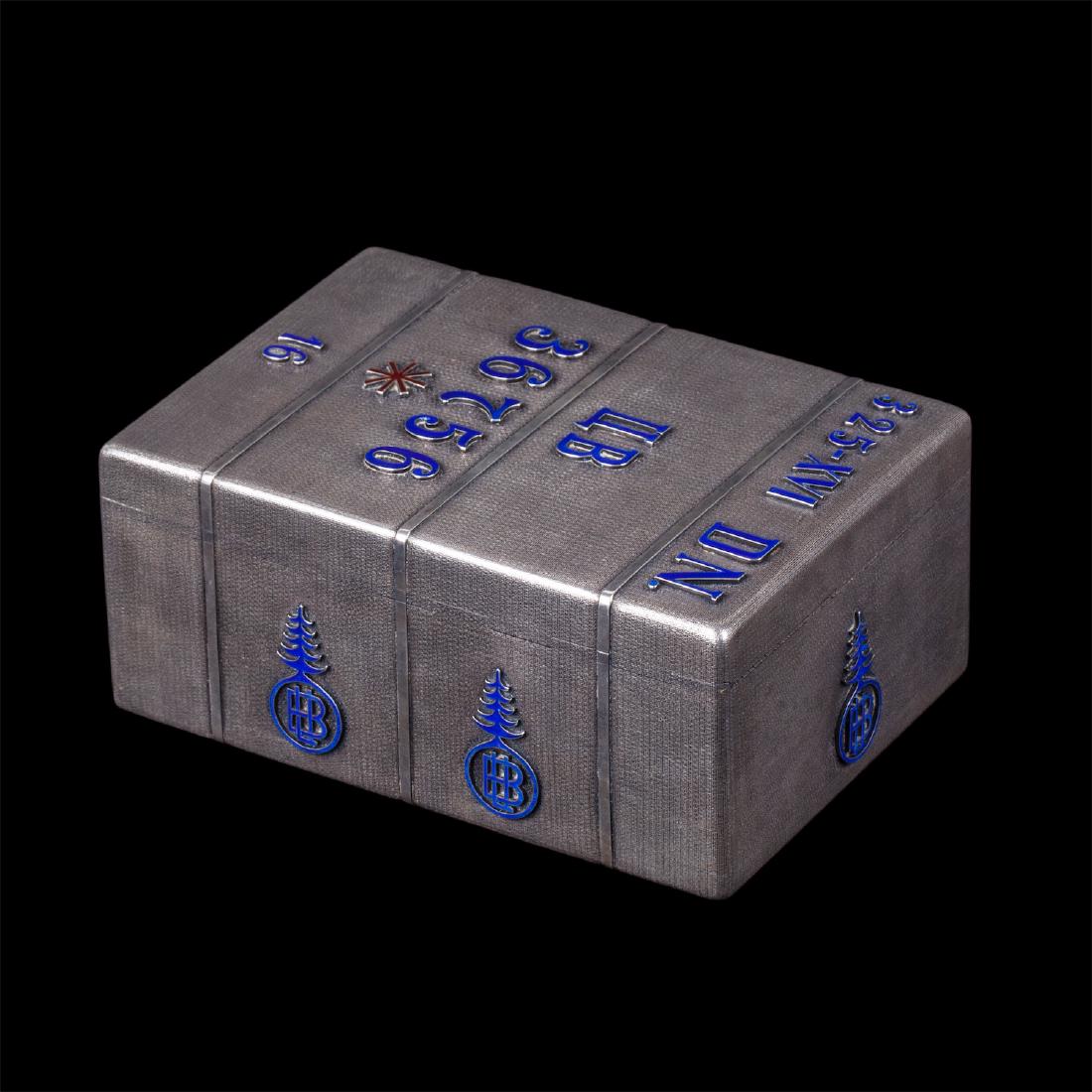 Russian cigar box in the shape of a travel chest — image 2