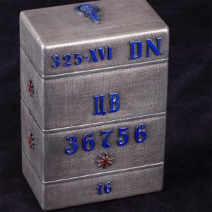 Russian cigar box in the shape of a travel chest — image 6