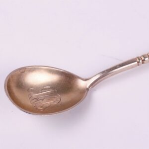 Russian silver spoon.Workshop of Grachev, makers mark — image 3
