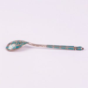 Russian silver spoon.Workshop of Grachev, makers mark — image 4