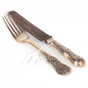 Set of fork and knife. 1846 yr. — image 1