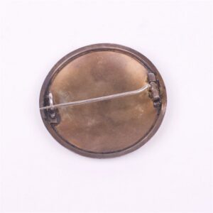 Silver brooch with enamel. — image 2