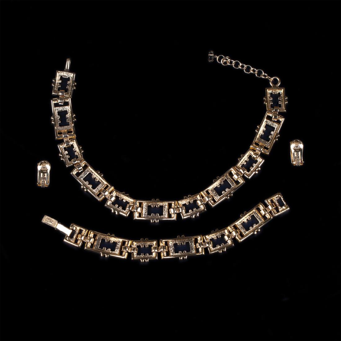 Christian Dior set of necklace, bracelet and earrings — image 6
