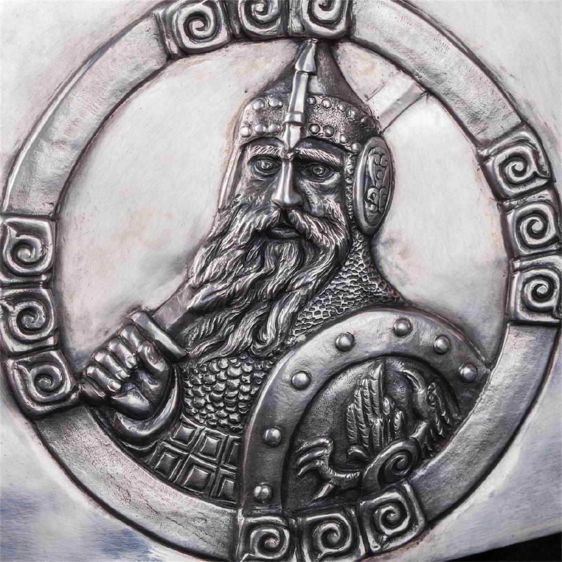 Russian Art Nouveau cigar box with a knight — image 2
