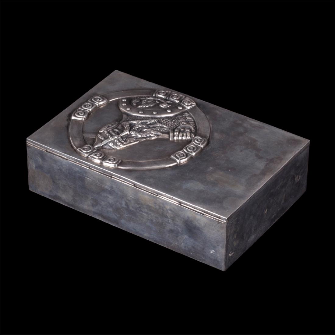 Russian Art Nouveau cigar box with a knight — image 3