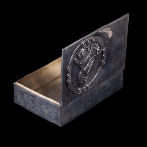 Russian Art Nouveau cigar box with a knight — image 4