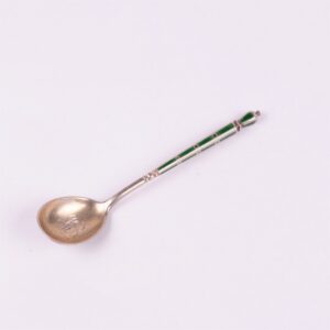 Russian silver spoon.Workshop of Grachev, makers mark — image 2