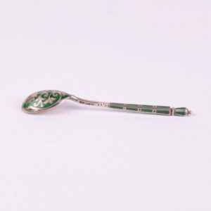 Russian silver spoon.Workshop of Grachev, makers mark — image 4