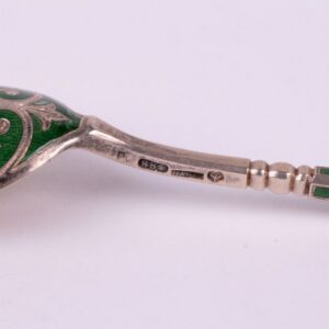 Russian silver spoon.Workshop of Grachev, makers mark — image 5