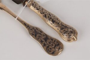 Set of fork and knife. 1846 yr. — image 2