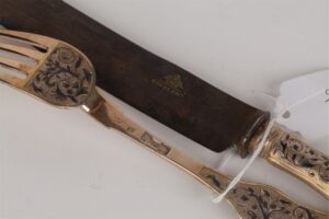 Set of fork and knife. 1846 yr. — image 3
