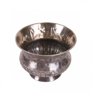Russian 18th century silver cup with coin enchased — image 1