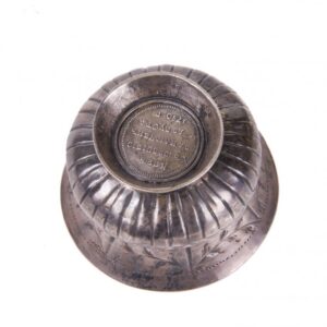 Russian 18th century silver cup with coin enchased — image 4