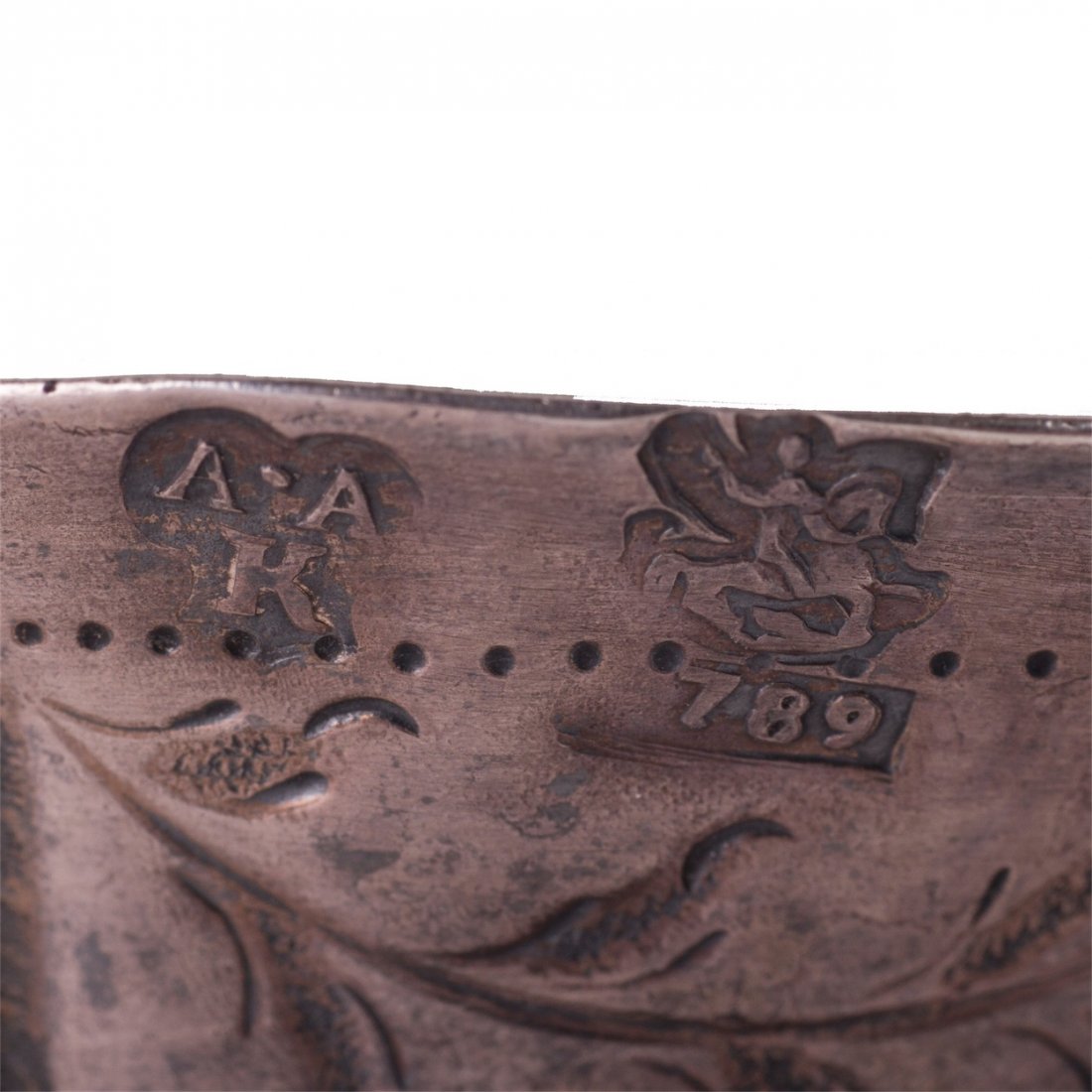 Russian 18th century silver cup with coin enchased — image 5