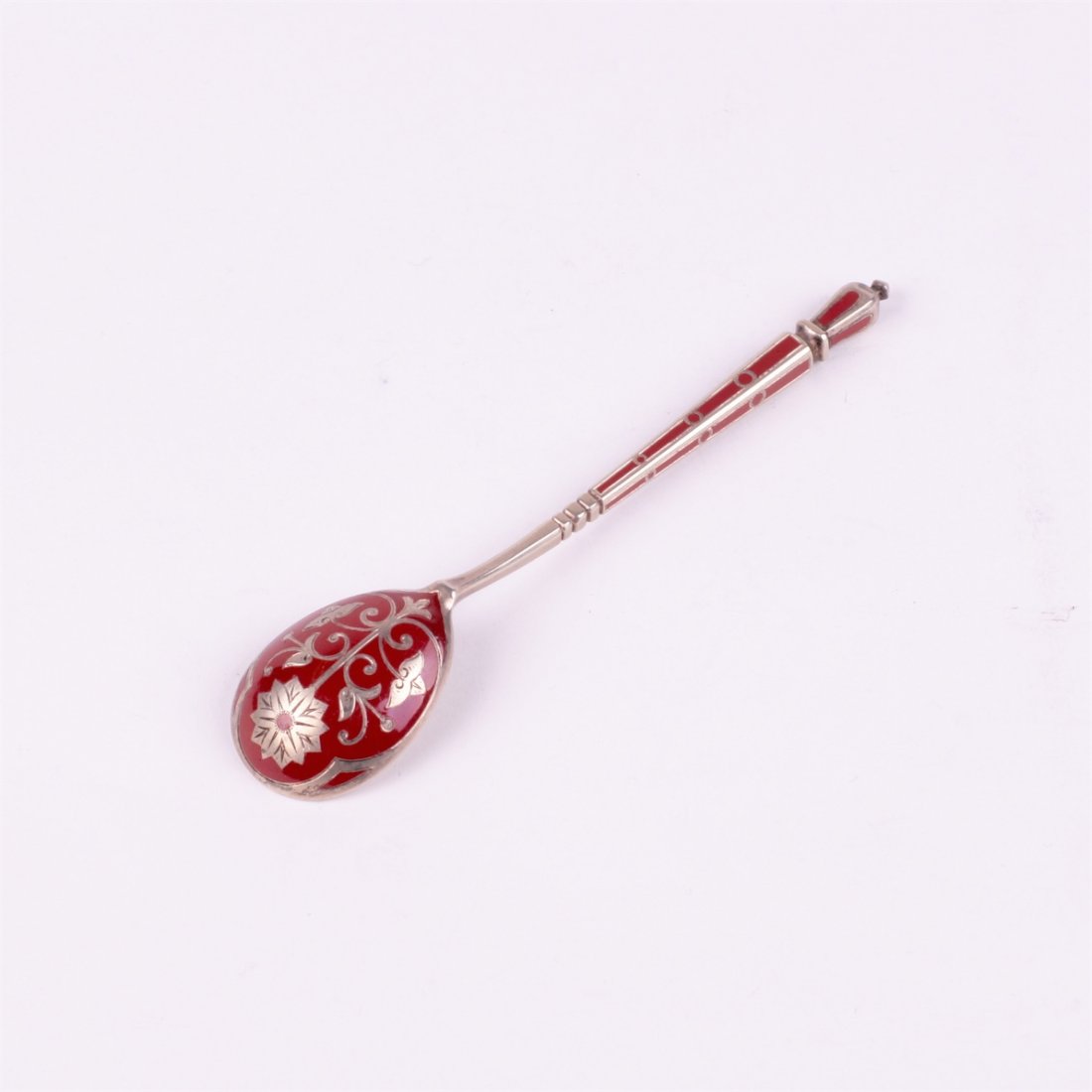 Russian silver spoon.Workshop of Grachev, makers mark — image 1