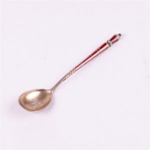 Russian silver spoon.Workshop of Grachev, makers mark — image 2