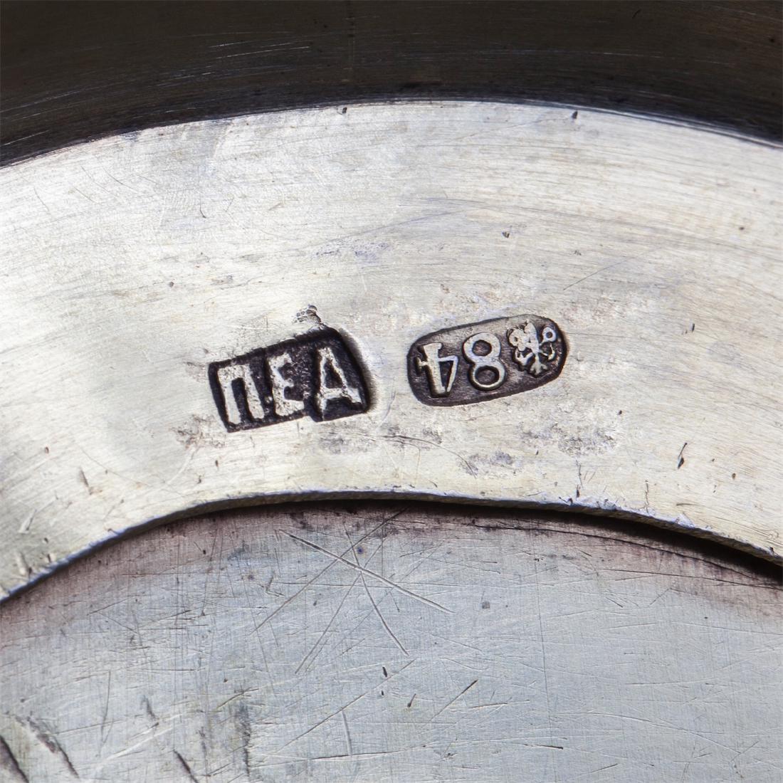 Russian silver teaglass holder, 1880y — image 7