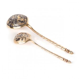 Dessert set: jam spoon and tea spoon. 1841 yr. Moscow. — image 3