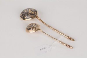 Dessert set: jam spoon and tea spoon. 1841 yr. Moscow. — image 4