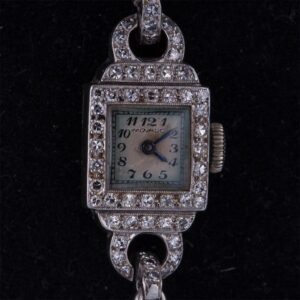 Diamond Platinum and Gold Movado Bracelet Cocktail — image 3