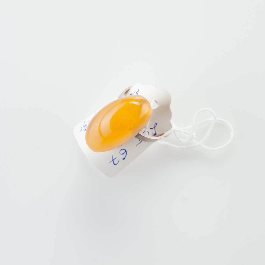 Natural Old Baltic Amber ring. — image 6