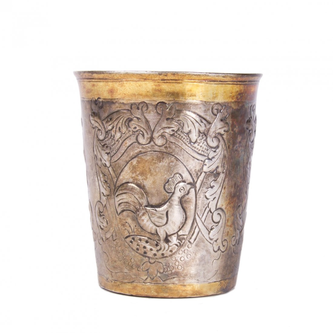 Russian 18th century engraved silver baker — image 2