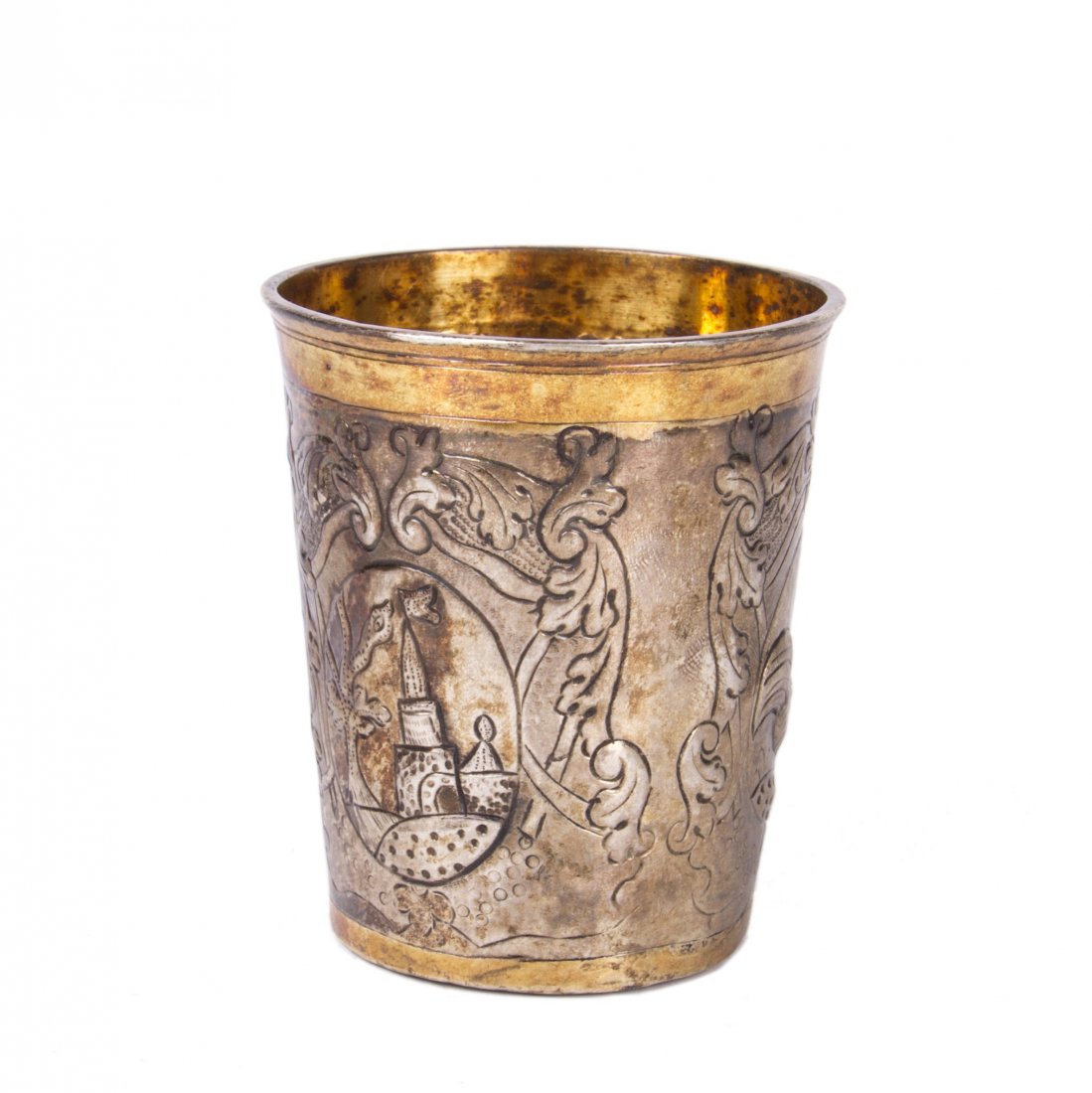 Russian 18th century engraved silver baker — image 4