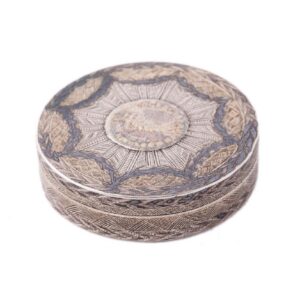 Russian box with coin dedicated to Russian-Sweden peace — image 1