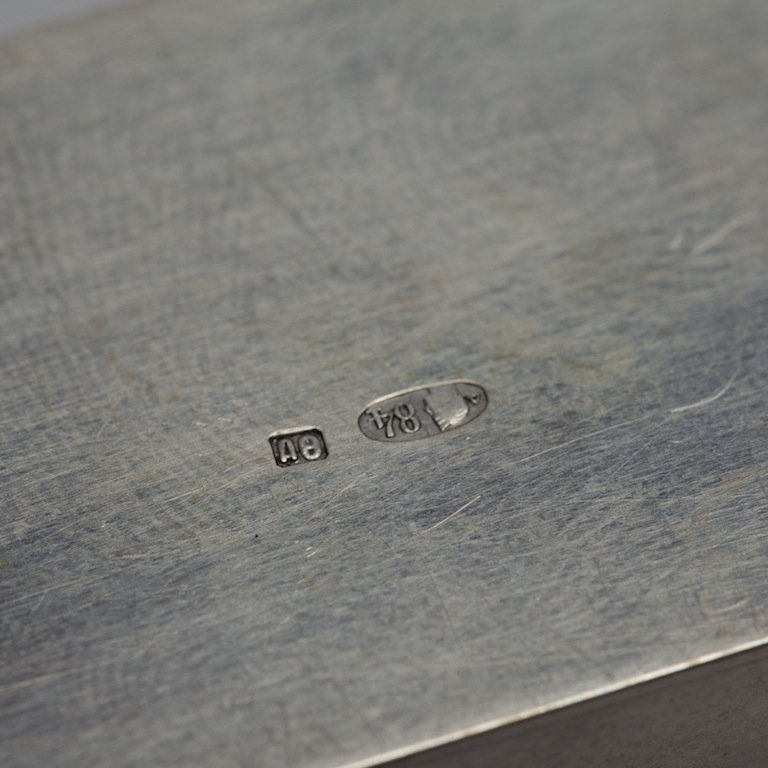 Russian collection of chips for dominoes in a case — image 2