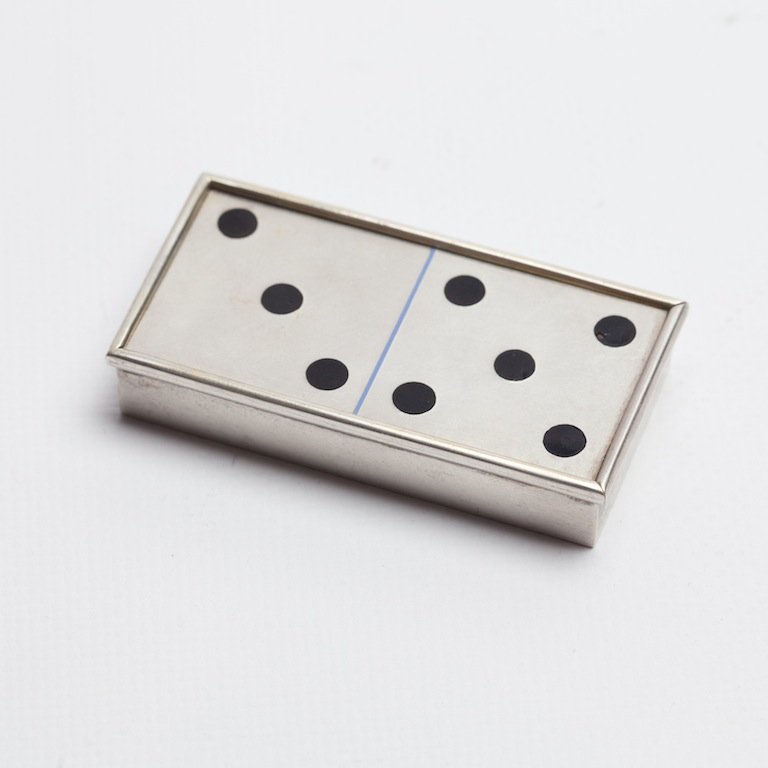 Russian collection of chips for dominoes in a case — image 4