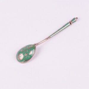 Russian silver spoon.Workshop of Grachev, makers mark — image 1