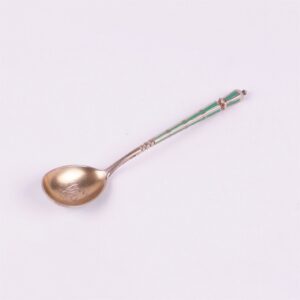 Russian silver spoon.Workshop of Grachev, makers mark — image 2