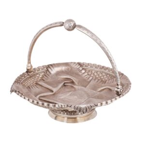 Russian silver Trompe l'oeil plate, P.Loskutov — image 1