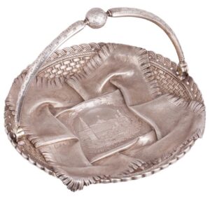 Russian silver Trompe l'oeil plate, P.Loskutov — image 2