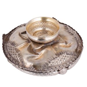 Russian silver Trompe l'oeil plate, P.Loskutov — image 5