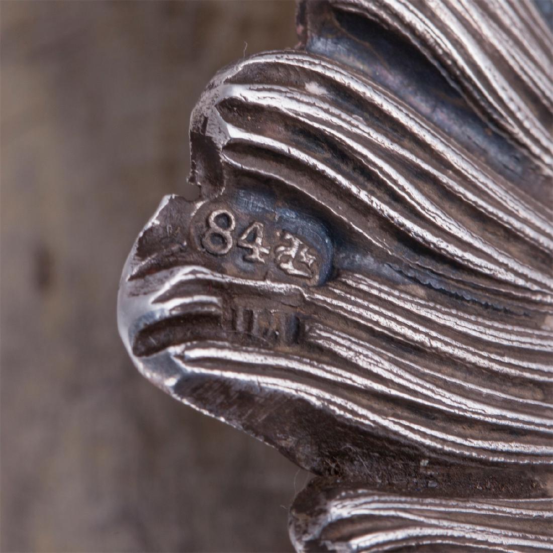Russian silver Trompe l'oeil plate, P.Loskutov — image 6