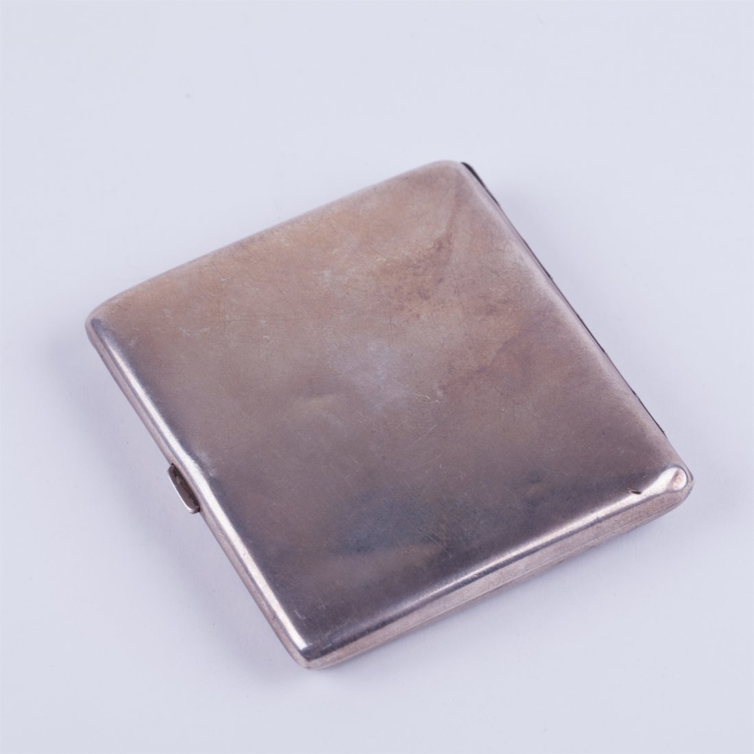 Silver cigarette case with enamel. — image 2