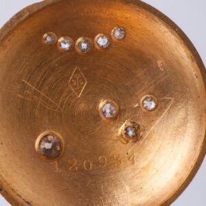 18K gold women's pocket watch with diamonds — image 5