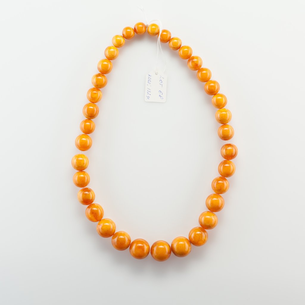 Antique Natural Baltic Amber Butterscotch necklace. — image 1