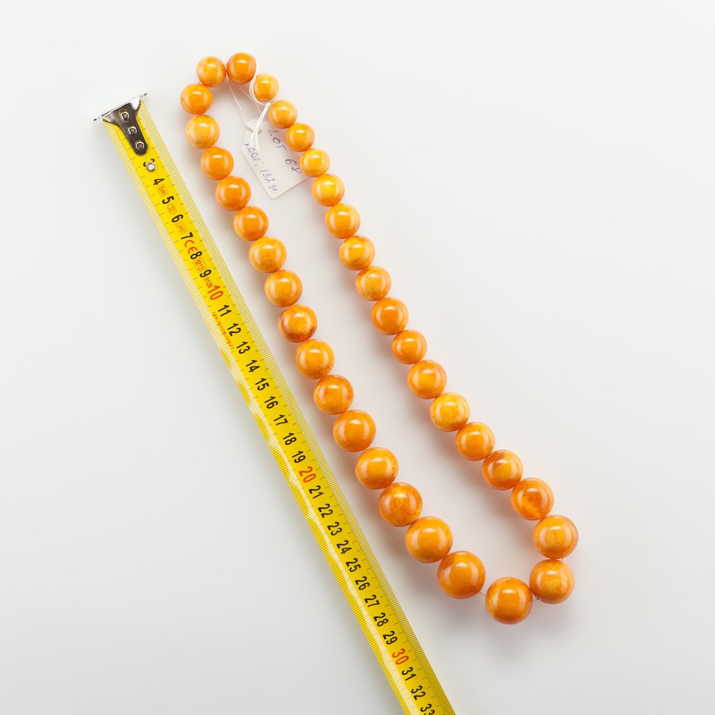 Antique Natural Baltic Amber Butterscotch necklace. — image 2
