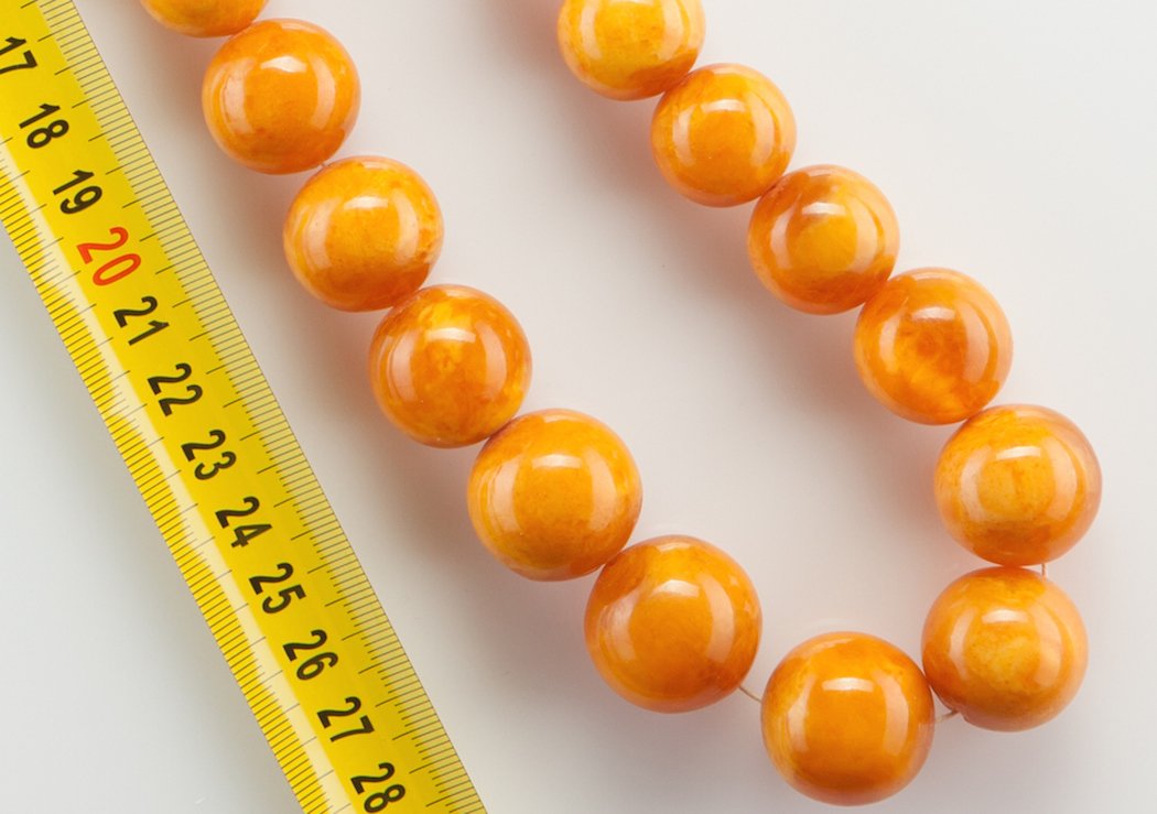 Antique Natural Baltic Amber Butterscotch necklace. — image 4