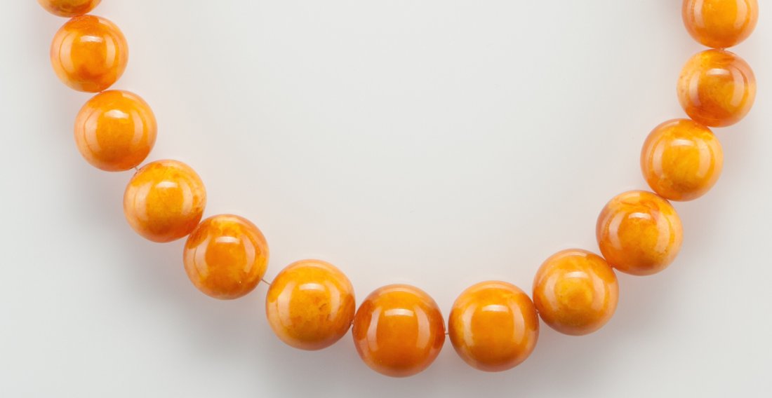 Antique Natural Baltic Amber Butterscotch necklace. — image 5